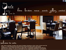 Tablet Screenshot of notewinebar.com